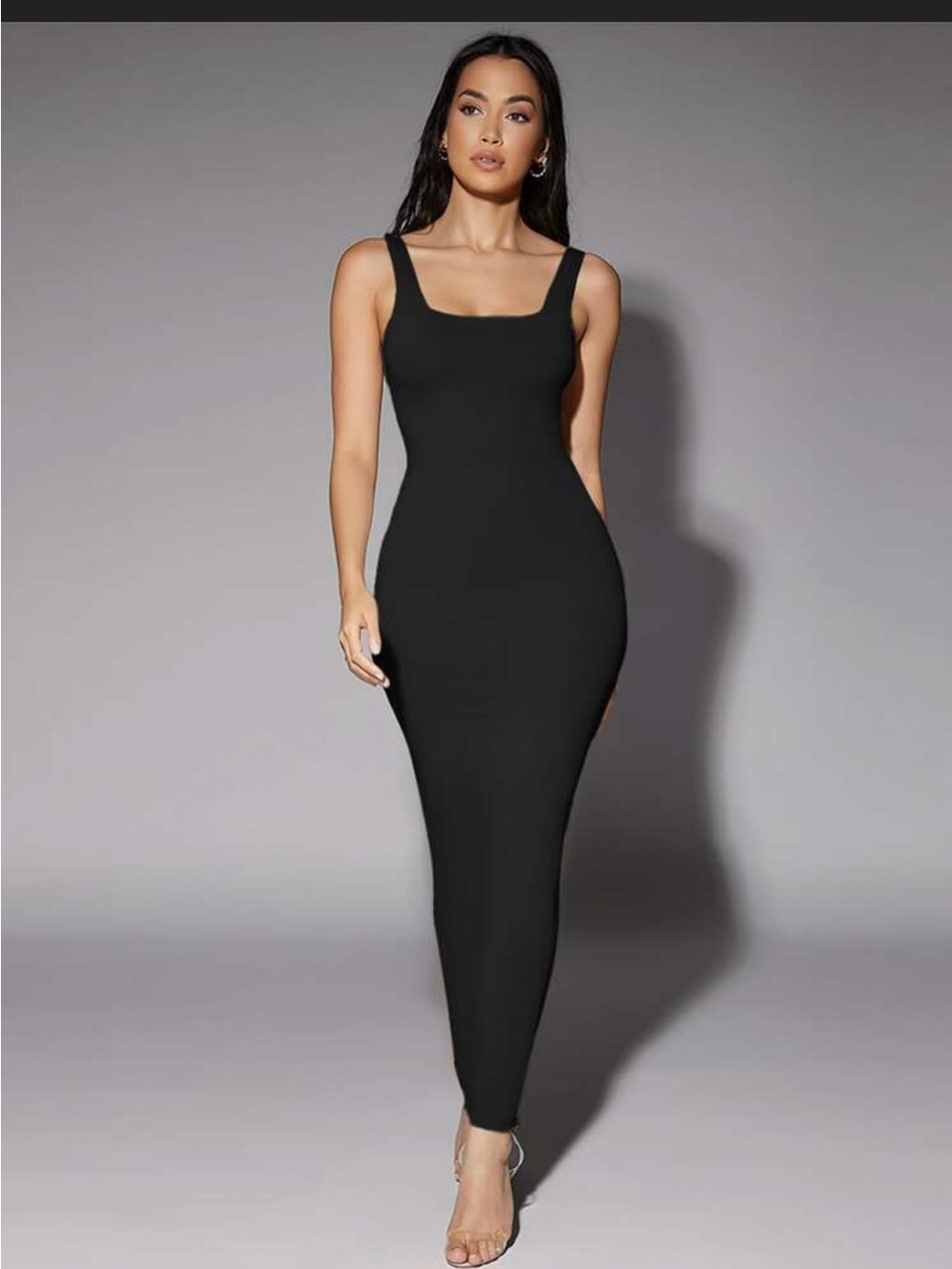 SHEIN Woman’s Black Maxi Tank Dress Size S